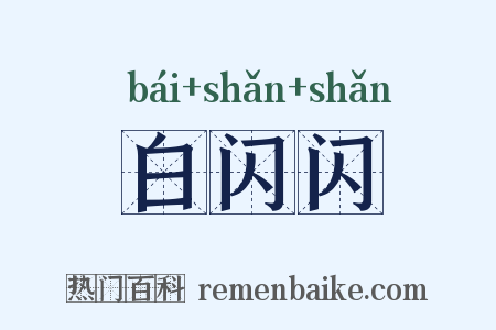 白闪闪是什么意思的图片